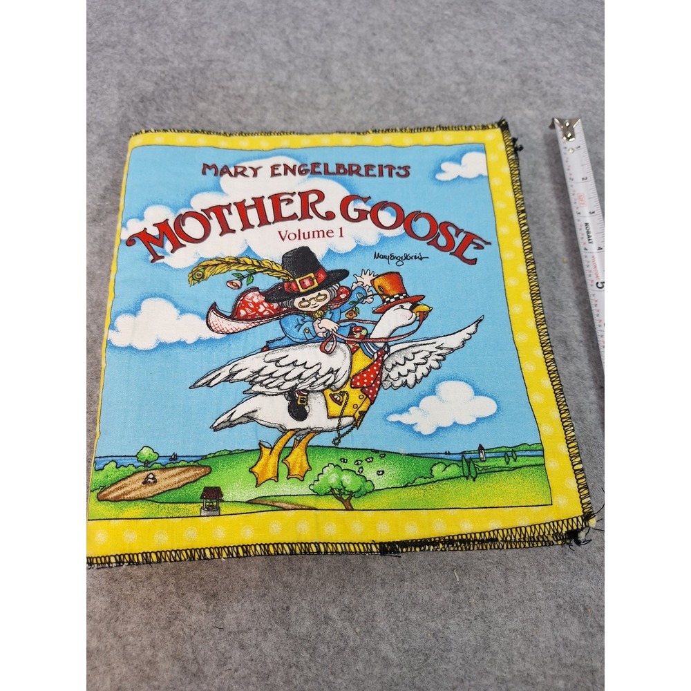 Mary Engelbreit Mother Goose Volume 1 Fabric Cloth Book Nursery Rhymes Handmade